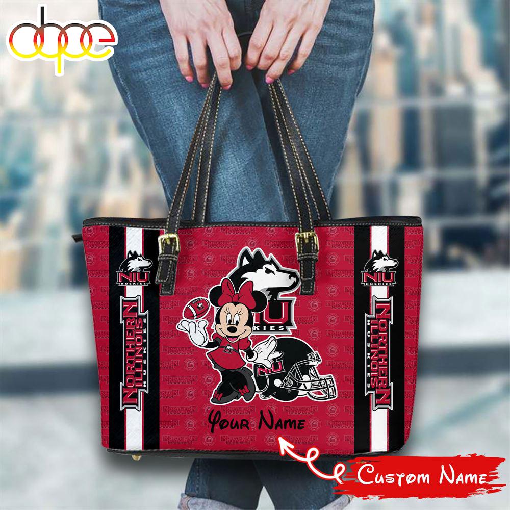 Sportswearmerch Northern Illinois NCAA Huskies Minnie Women Leather Tote Bag For Fan