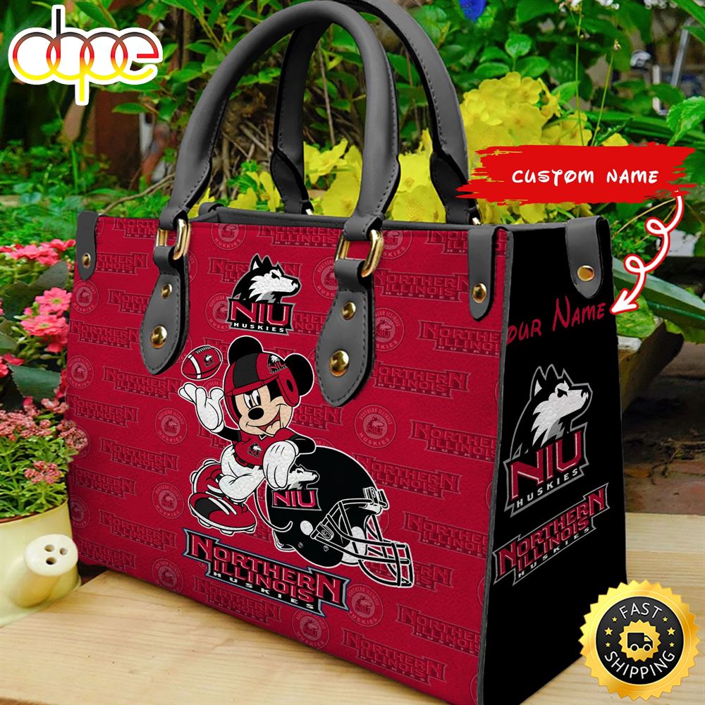 Sportswearmerch Northern Illinois NCAA Mickey Leather Bag For Fan
