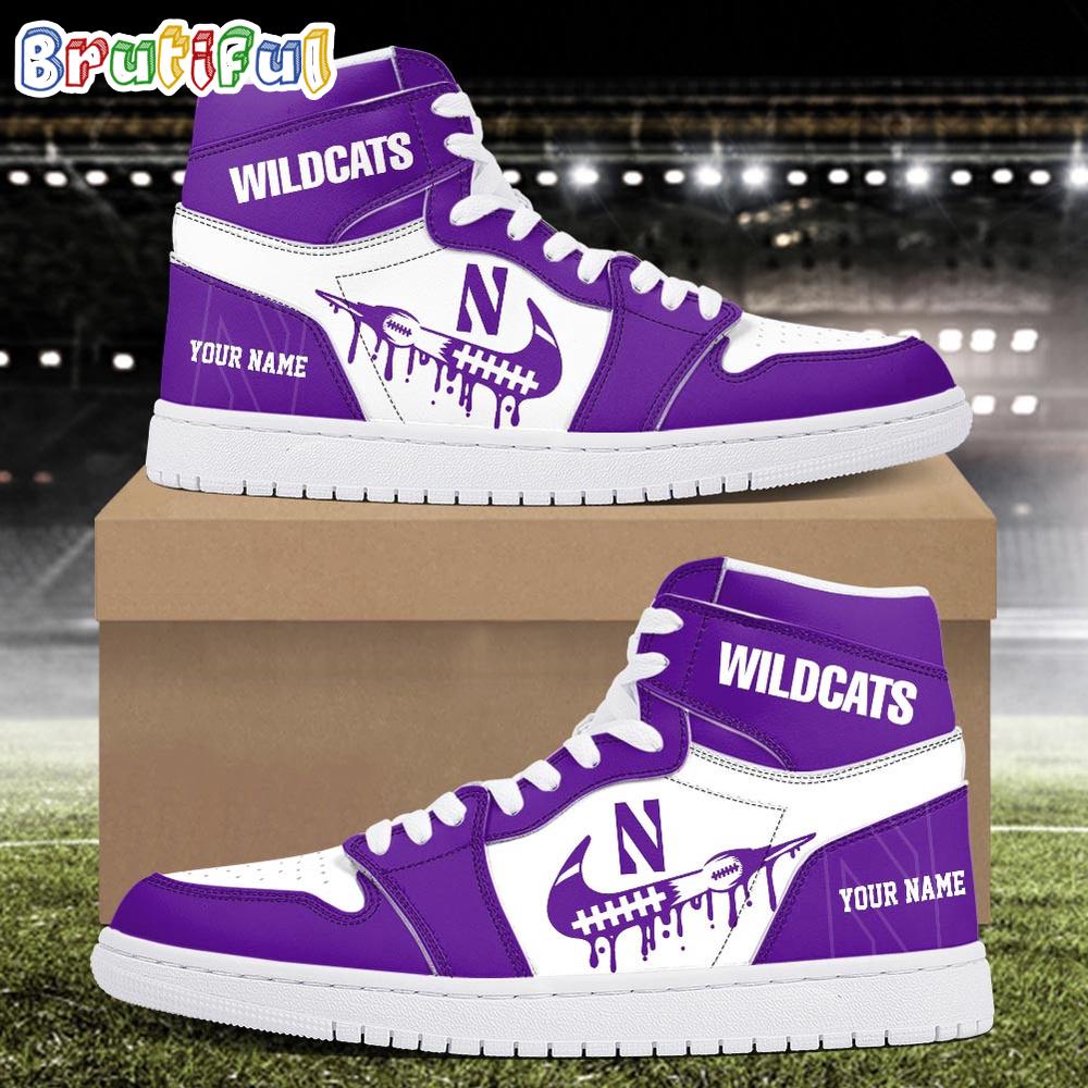 Sportswearmerch Northwestern Wildcats NCAA AJ1 High Sneakers Shoes For Men And Women