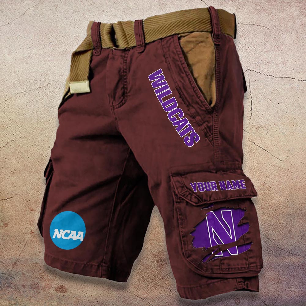 Sportswearmerch Northwestern Wildcats NCAA Denim Short For Fan