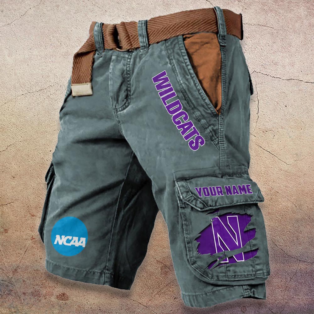 Sportswearmerch Northwestern Wildcats NCAA Denim Short For Fan