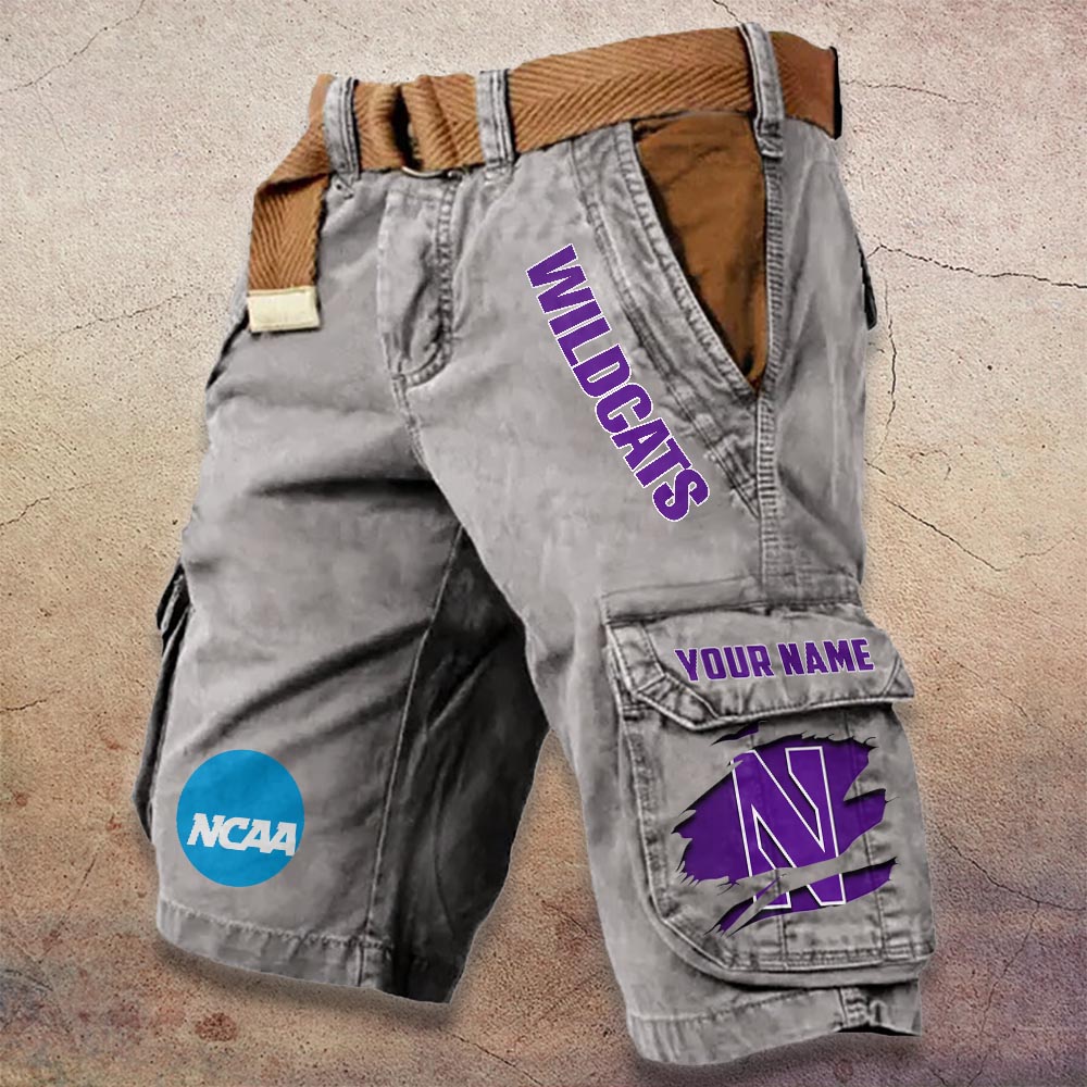 Sportswearmerch Northwestern Wildcats NCAA Denim Short For Fan