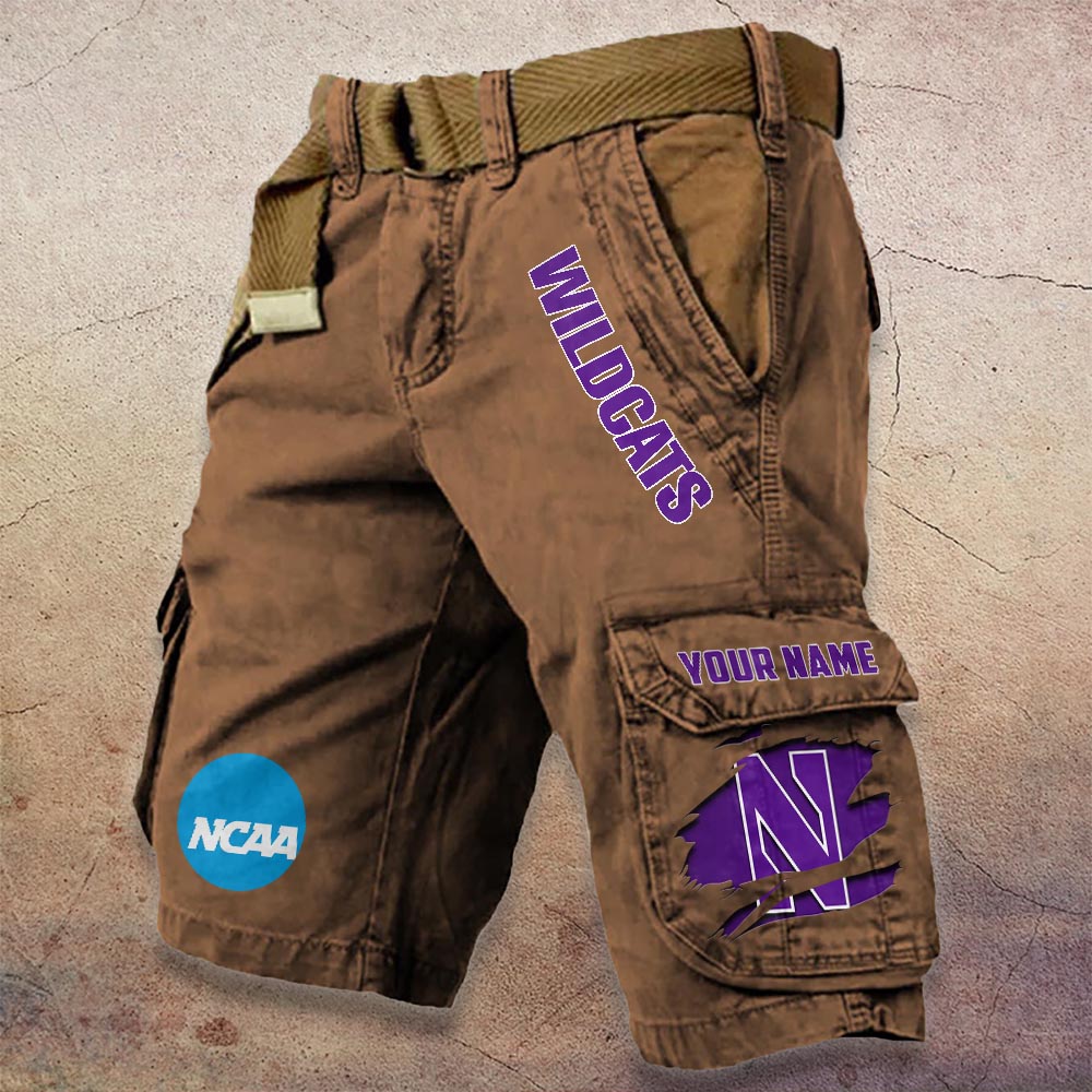 Sportswearmerch Northwestern Wildcats NCAA Denim Short For Fan