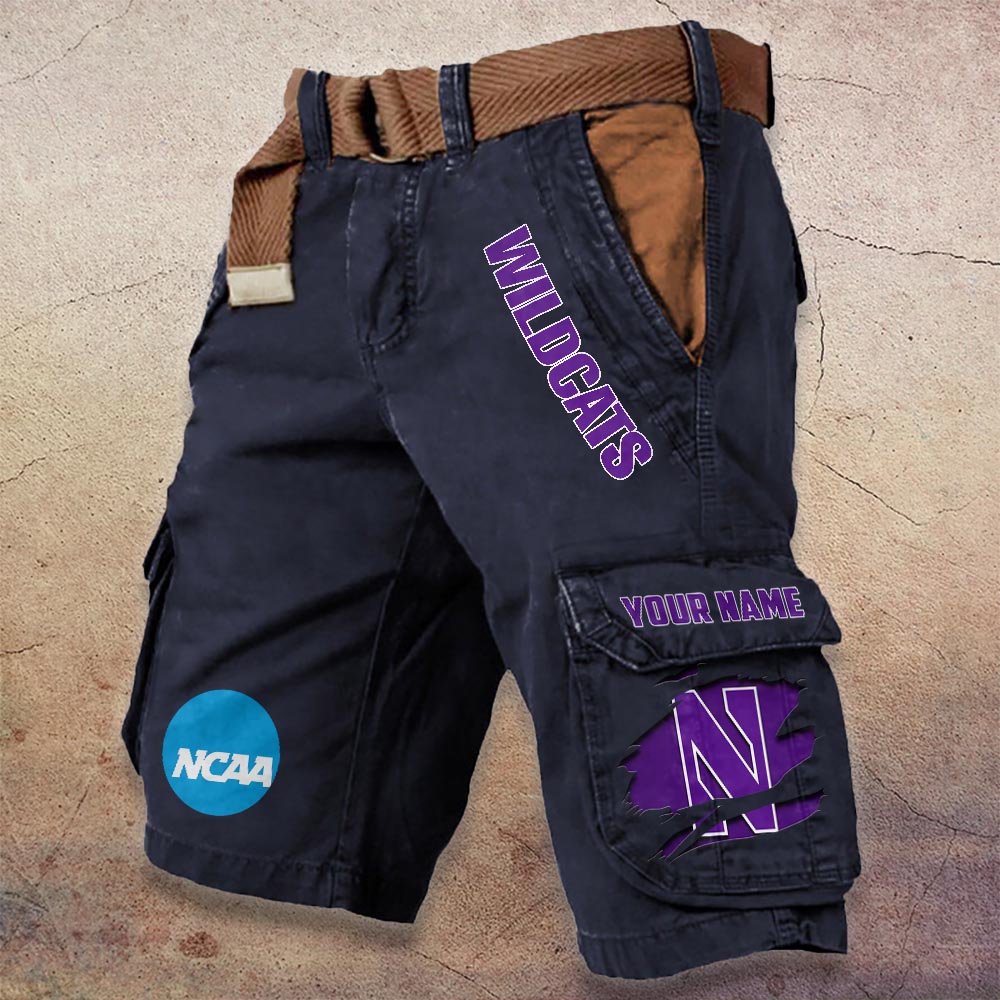Sportswearmerch Northwestern Wildcats NCAA Denim Short For Fan