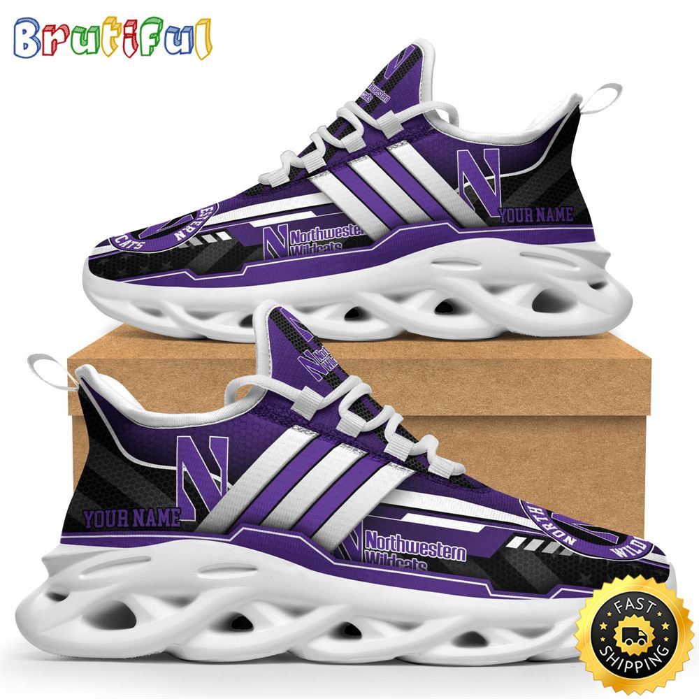 Sportswearmerch Northwestern Wildcats NCAA Max Soul Shoes Sneakers For Fan