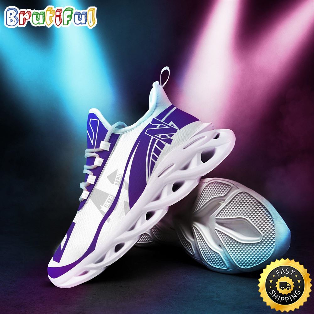 Sportswearmerch Northwestern Wildcats NCAA Sneakers Max Soul Shoes For Fan