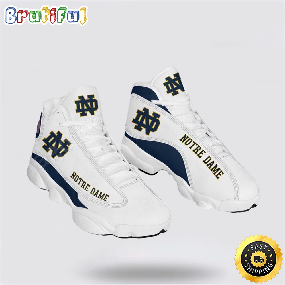 Sportswearmerch Notre Dame Fighting Irish MLB AJ13 Sneakers Shoes For Men And Women