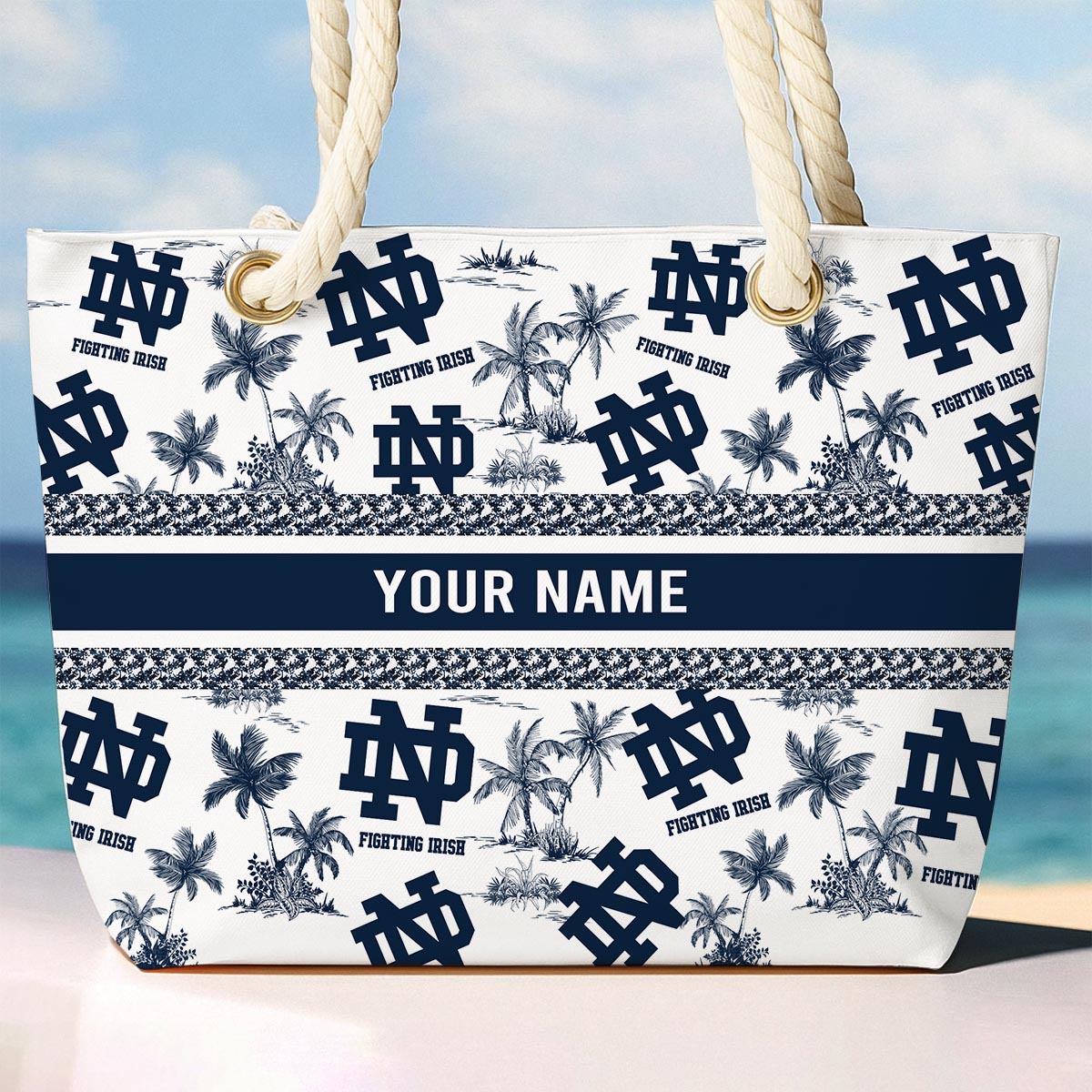 Sportswearmerch Notre Dame Fighting Irish NCAA Beach Bag For Fan