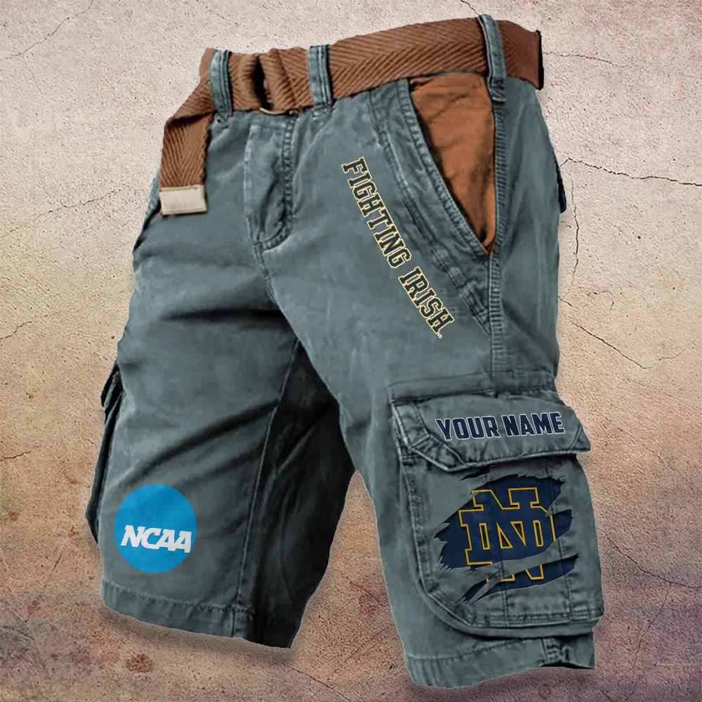 Sportswearmerch Notre Dame Fighting Irish NCAA Denim Short For Fan
