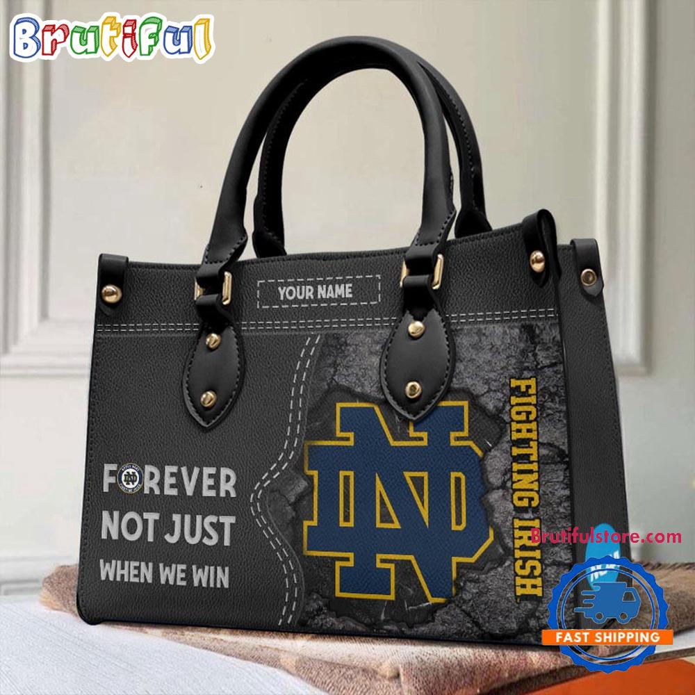 Sportswearmerch Notre Dame Fighting Irish NCAA Leather Hand Bag For Fan