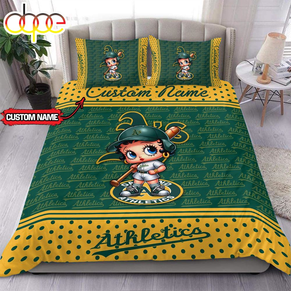 Sportswearmerch Oakland Athletics MLB Baseball Bedding Set For Fan