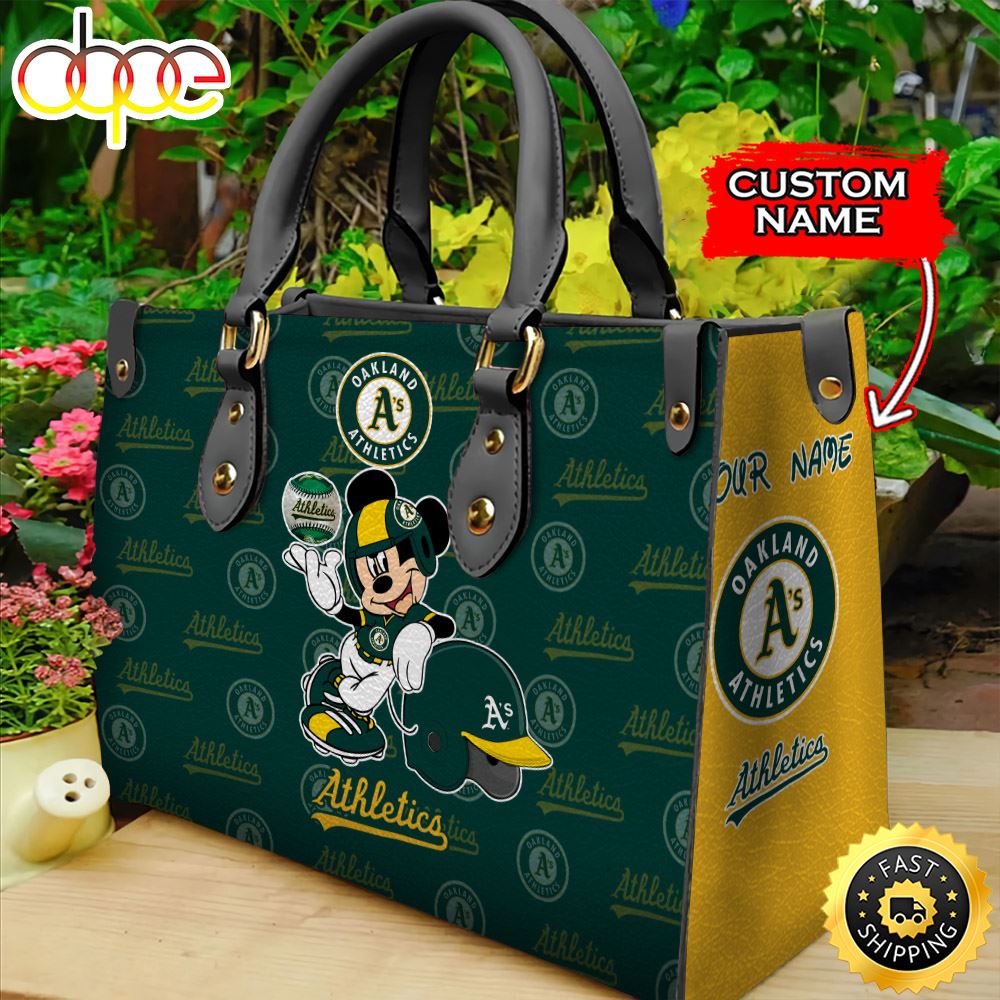 Sportswearmerch Oakland Athletics MLB Mickey Leather Bag For Fan