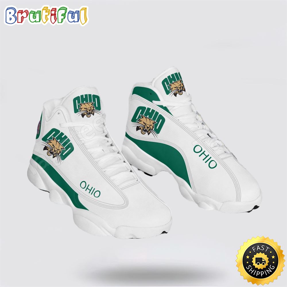 Sportswearmerch Ohio Bobcats NCAA AJ13 Sneakers Shoes For Men And Women