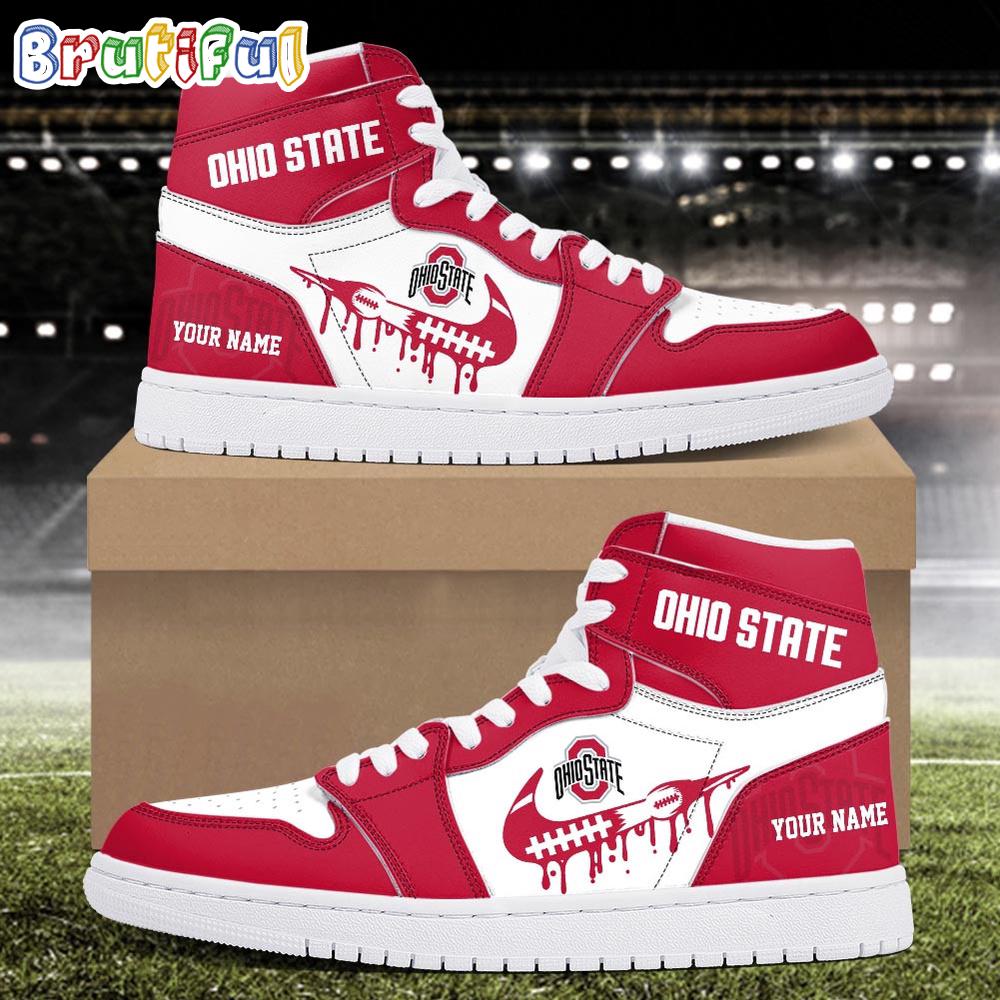 Sportswearmerch Ohio State Buckeyes NCAA AJ1 High Sneakers Shoes For Men And Women