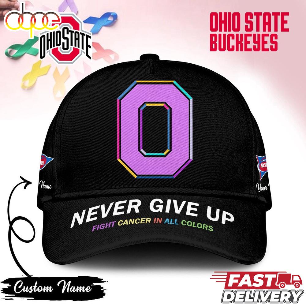 Sportswearmerch Ohio State Buckeyes NCAA Fight Cancer In Classic Cap For Fan