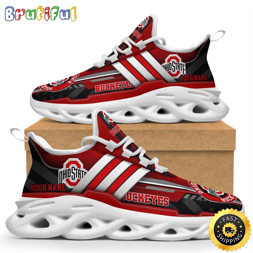 Sportswearmerch Ohio State Buckeyes NCAA Max Soul Shoes Sneakers For Fan