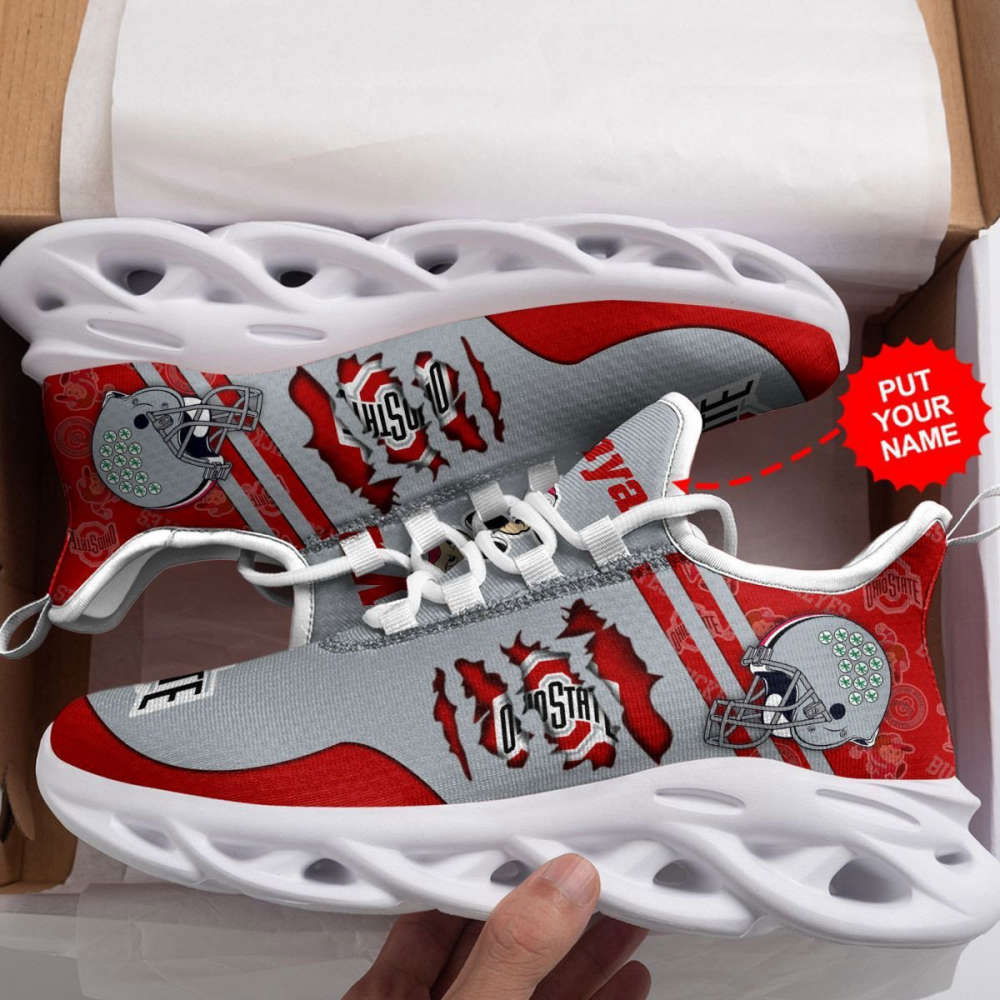 Sportswearmerch Ohio State Buckeyes NCAA Max Soul Shoes Sneakers For Men And Women