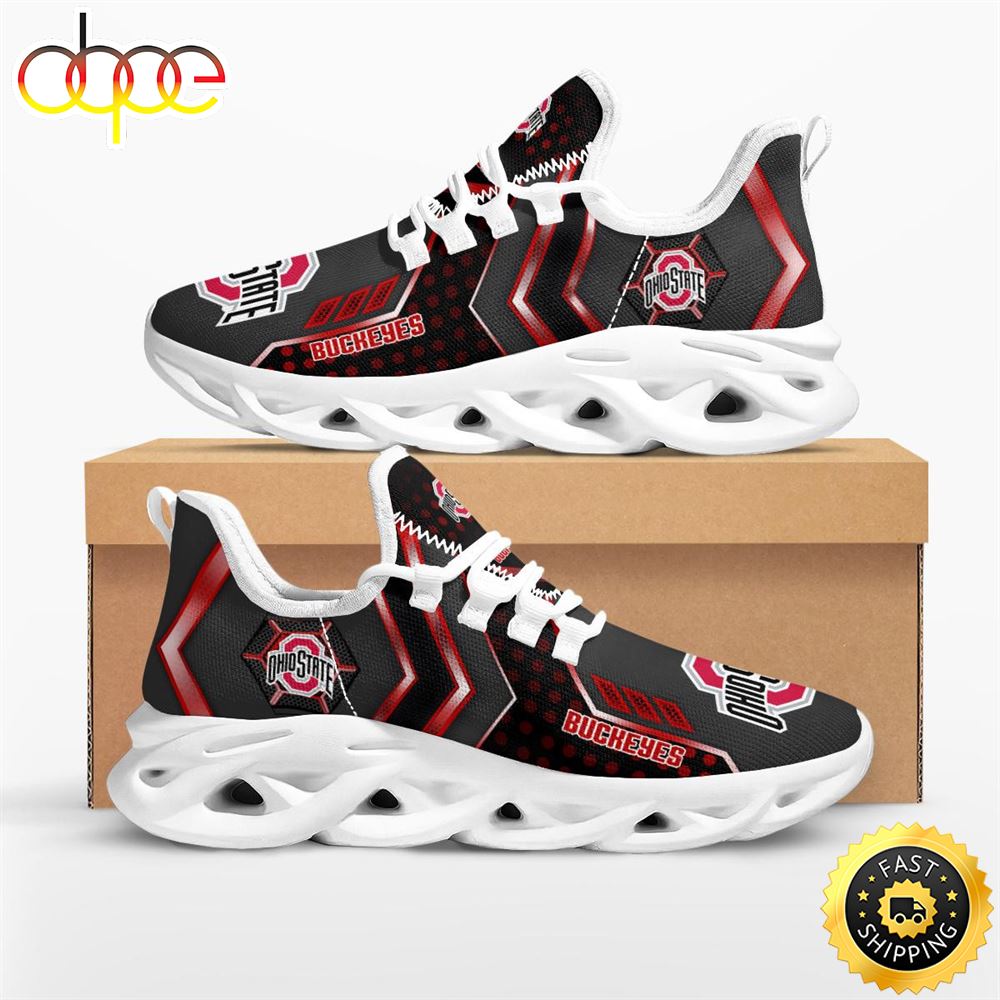 Sportswearmerch Ohio State Buckeyes NCAA Pro Standard Max Soul Shoes Sneakers For Men And Women