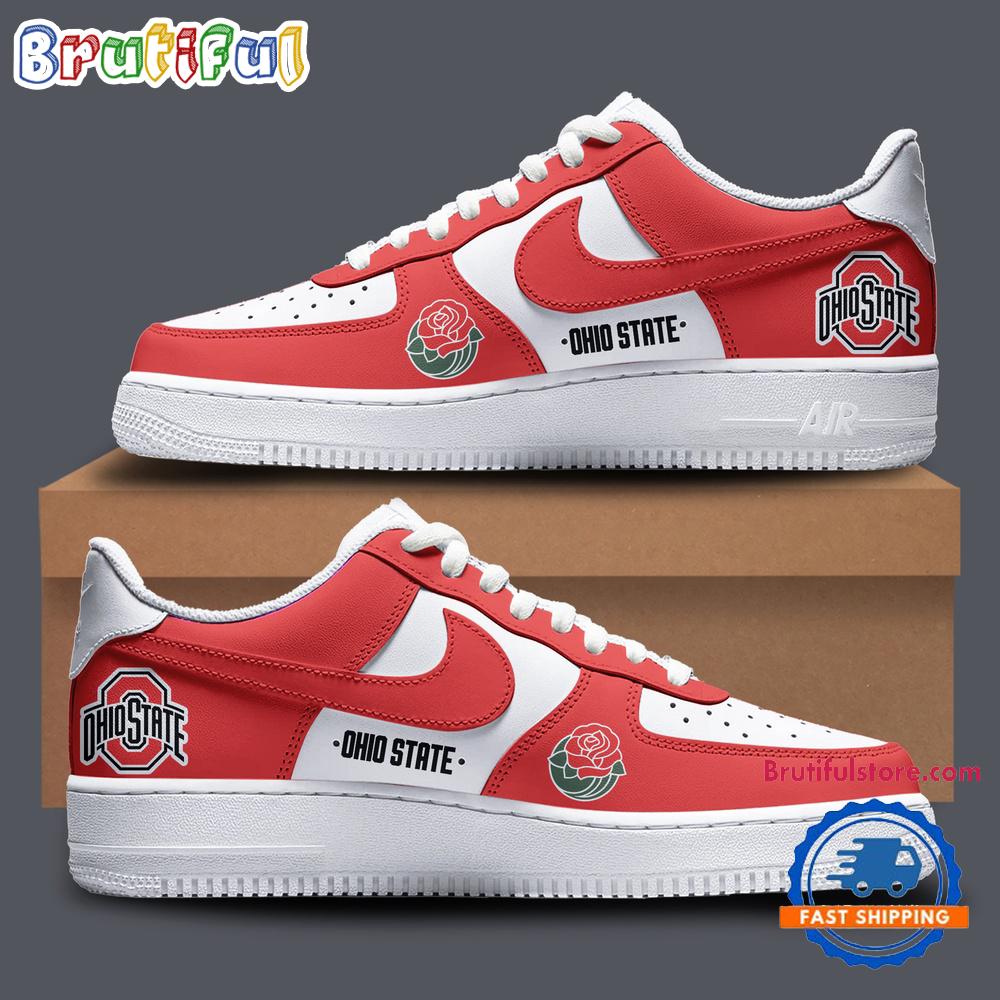Sportswearmerch Ohio State Buckeyes NCAA x Rose Bowl Air Low-Top Shoes For Men And Women