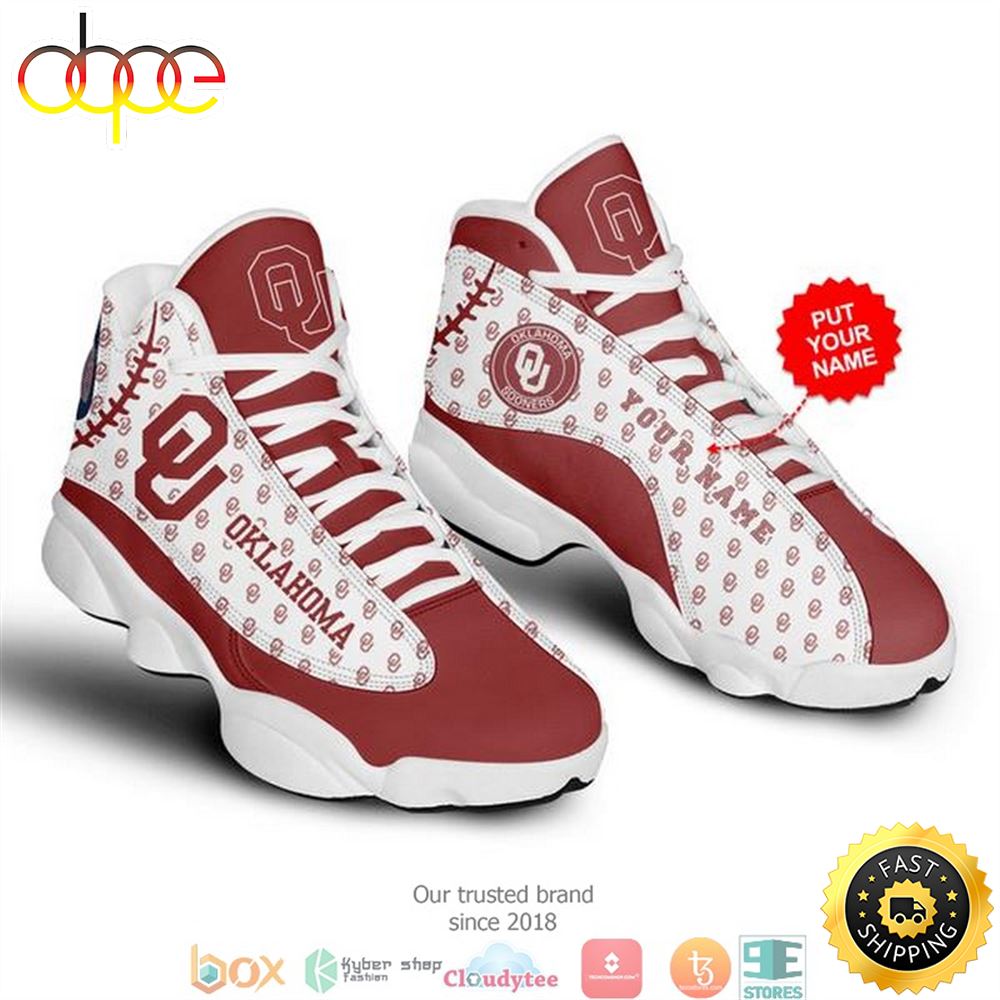 Sportswearmerch Oklahoma Sooners NCAA AJ13 Sneakers Shoes For Men And Women