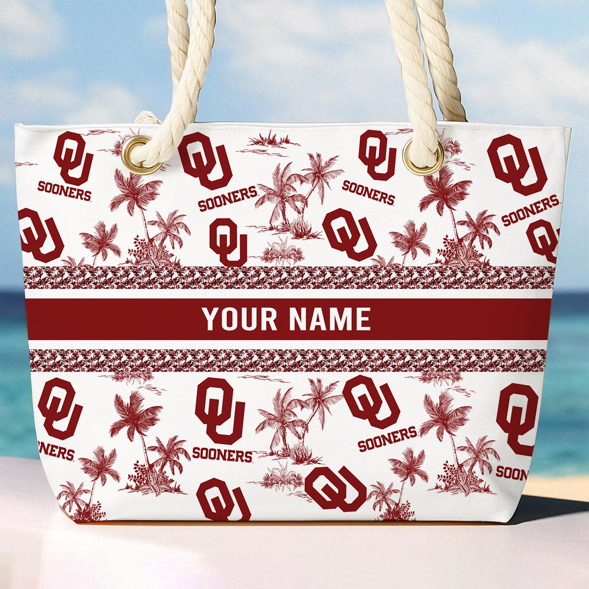 Sportswearmerch Oklahoma Sooners NCAA Beach Bag For Fan