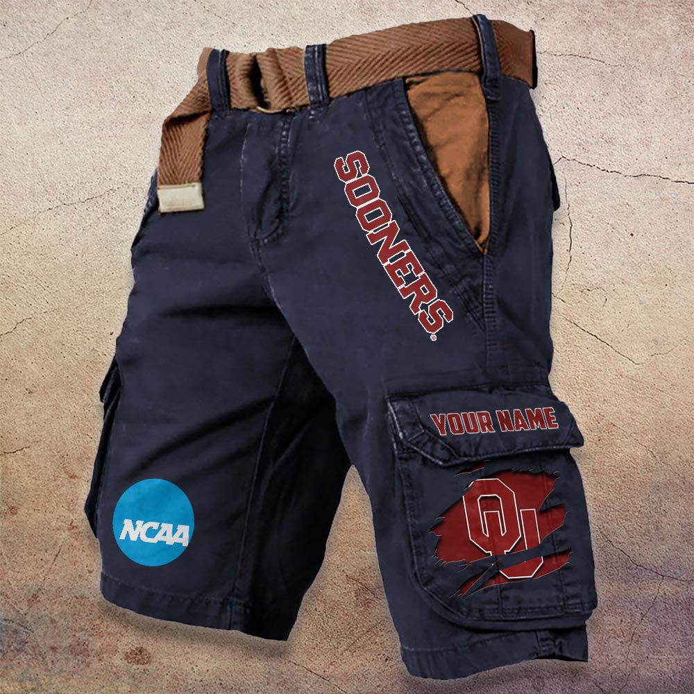 Sportswearmerch Oklahoma Sooners NCAA Denim Short For Fan