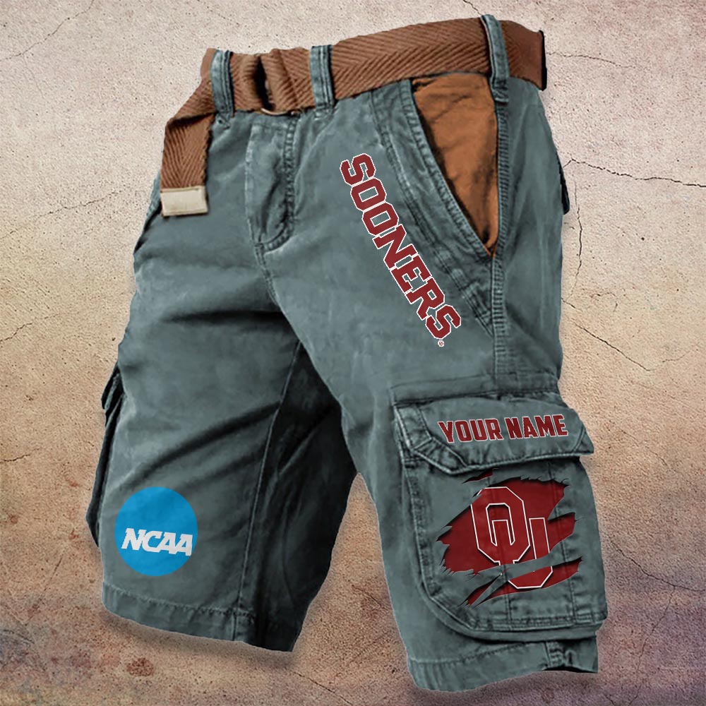 Sportswearmerch Oklahoma Sooners NCAA Denim Short For Fan