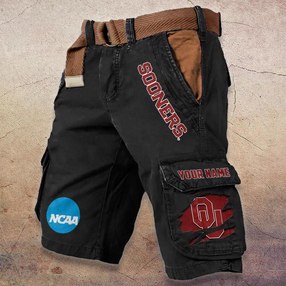 Sportswearmerch Oklahoma Sooners NCAA Denim Short For Fan