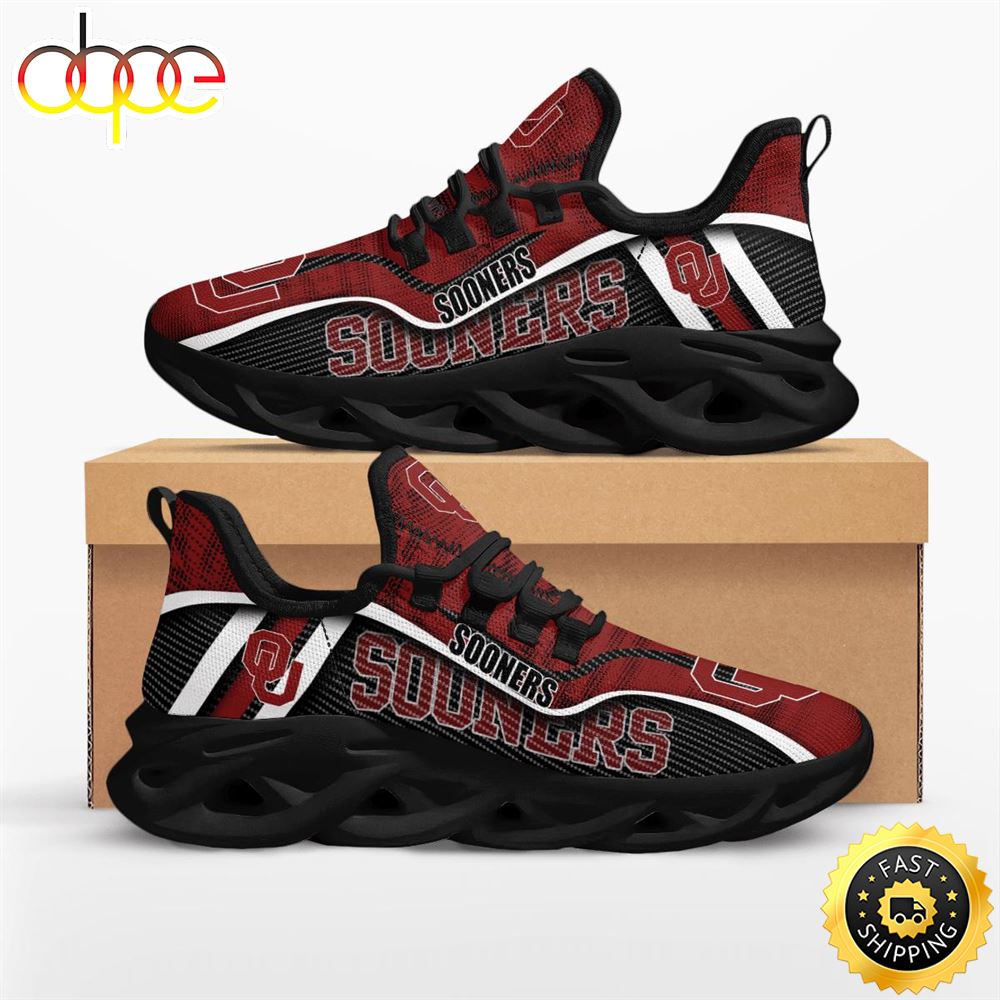 Sportswearmerch Oklahoma Sooners NCAA Jumpstart Max Soul Shoes Sneakers For Men And Women