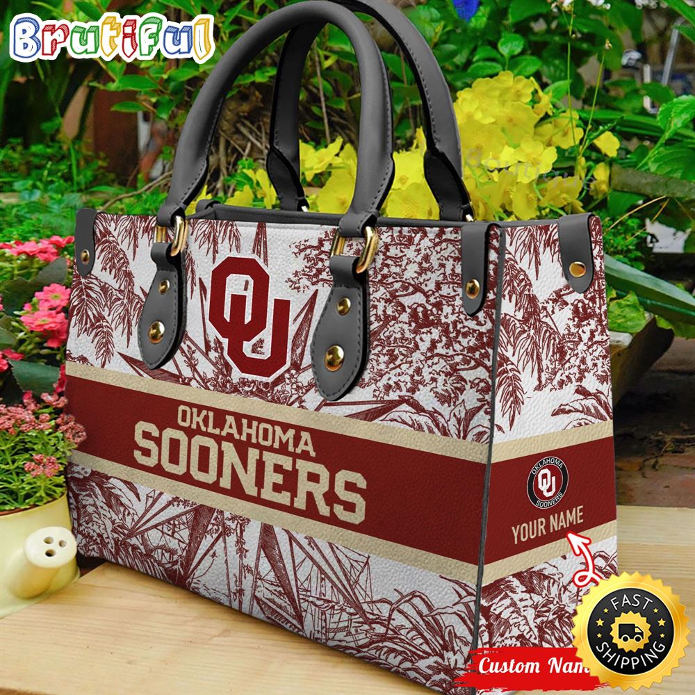 Sportswearmerch Oklahoma Sooners NCAA Leather HandBag For Fan