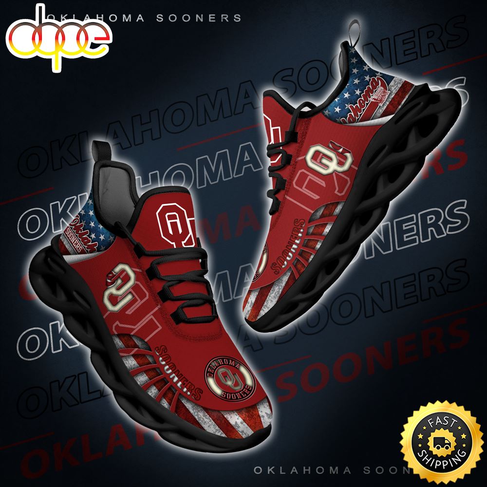 Sportswearmerch Oklahoma Sooners NCAA Max Soul Shoes Sneakers For Men And Women