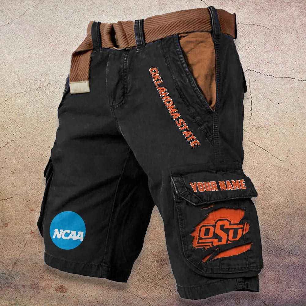 Sportswearmerch Oklahoma State Cowboys NCAA Denim Short For Fan