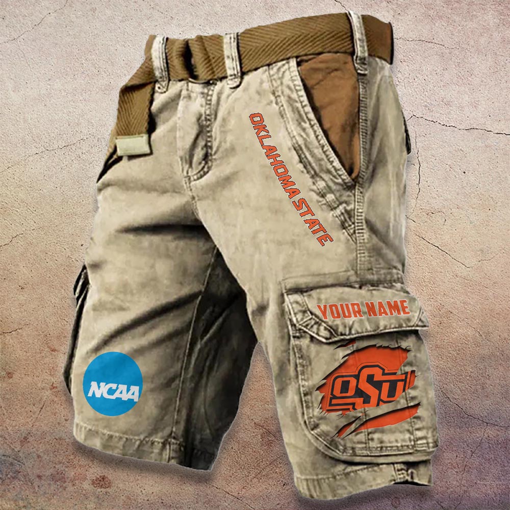 Sportswearmerch Oklahoma State Cowboys NCAA Denim Short For Fan