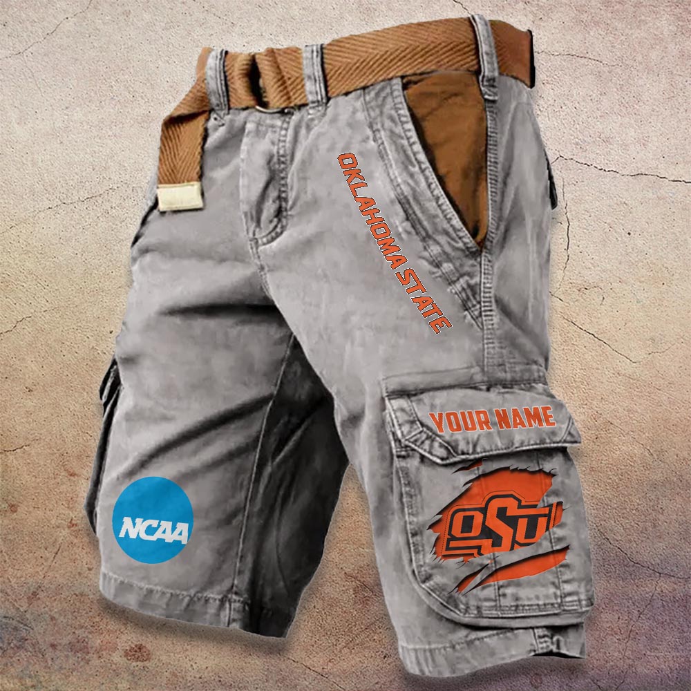 Sportswearmerch Oklahoma State Cowboys NCAA Denim Short For Fan