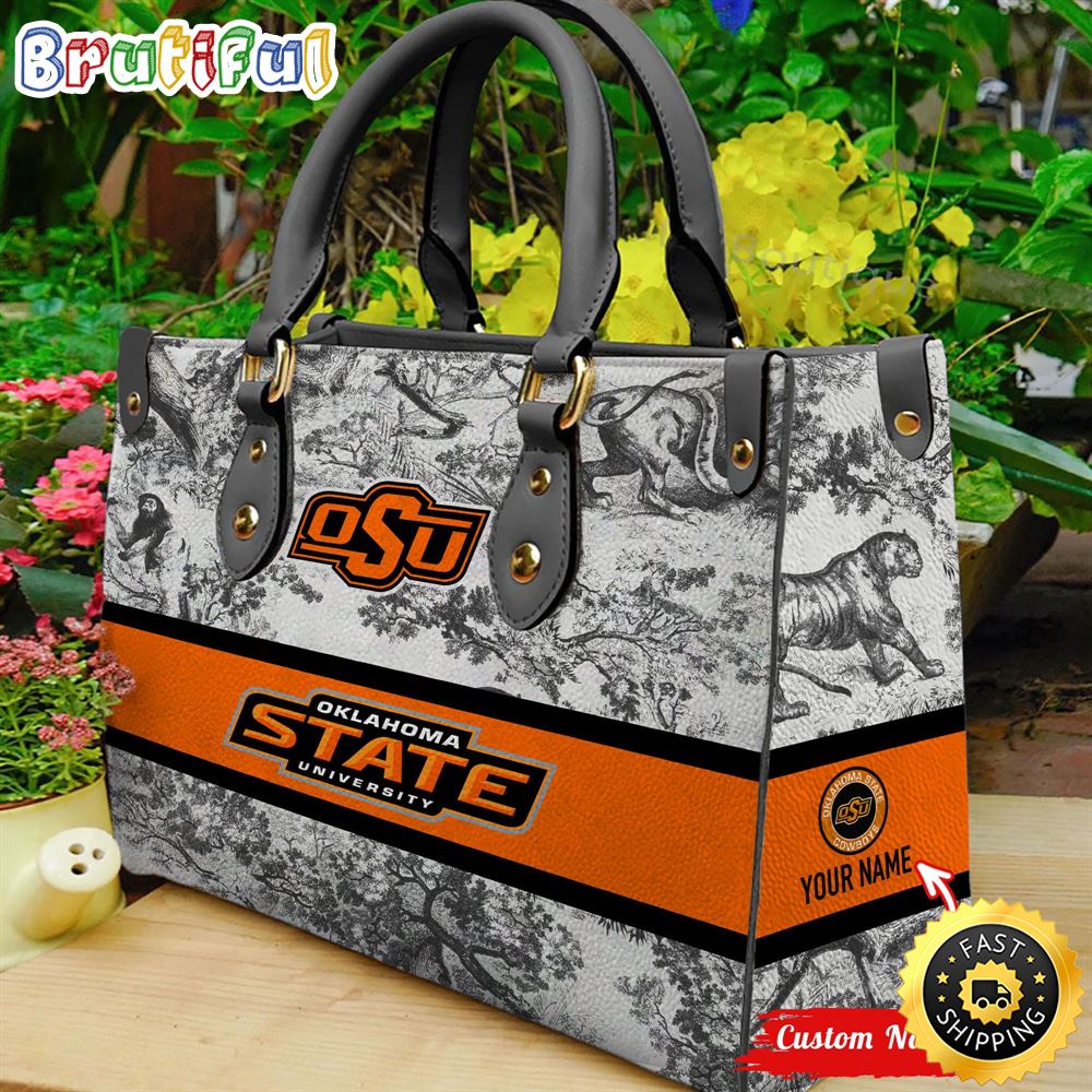 Sportswearmerch Oklahoma State Cowboys NCAA Leather Handbag For Fan