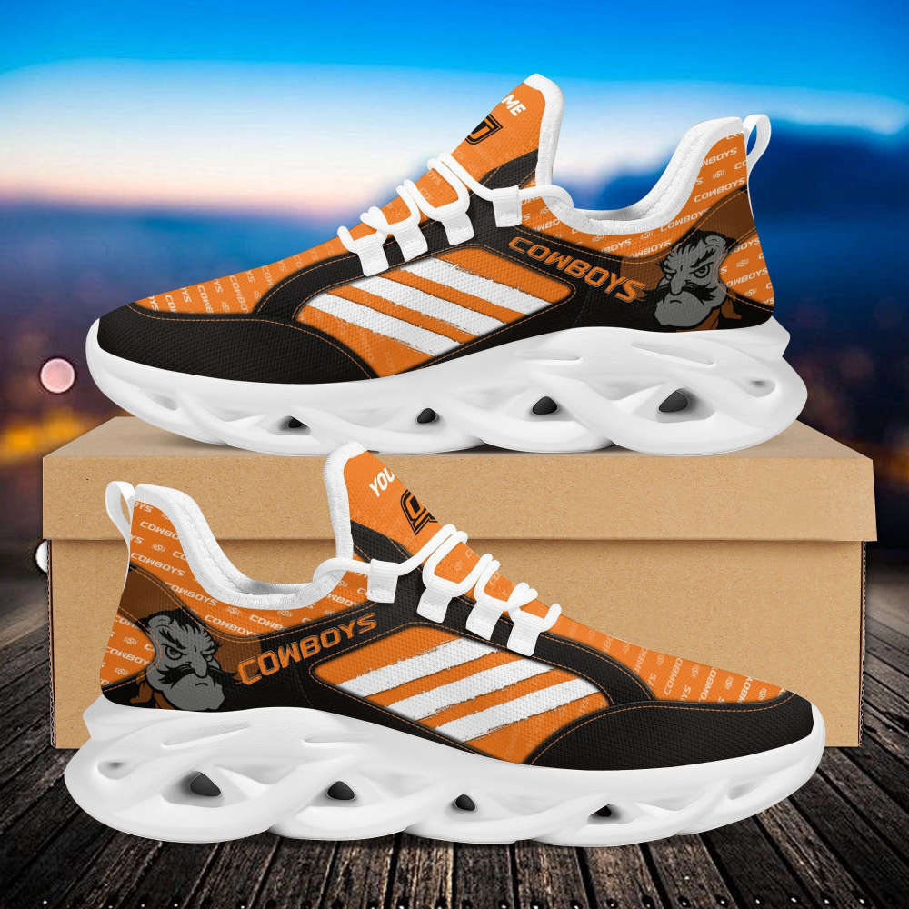 Sportswearmerch Oklahoma State Cowboys NCAA Max Soul Shoes Sneakers For Men And Women