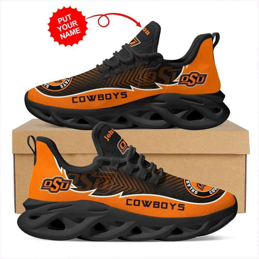 Sportswearmerch Oklahoma State Cowboys NCAA Max Soul Shoes Sneakers For Men And Women