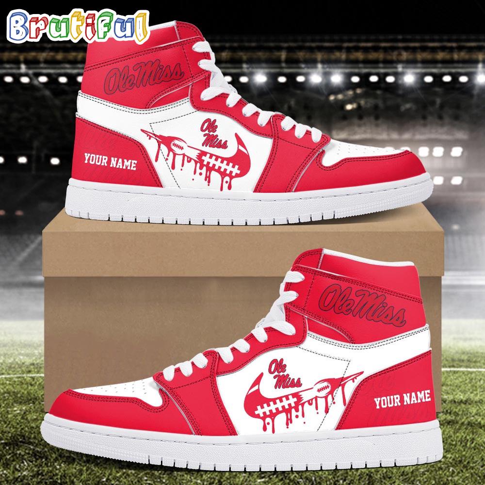 Sportswearmerch Ole Miss Rebels NCAA AJ1 High Sneakers Shoes For Men And Women