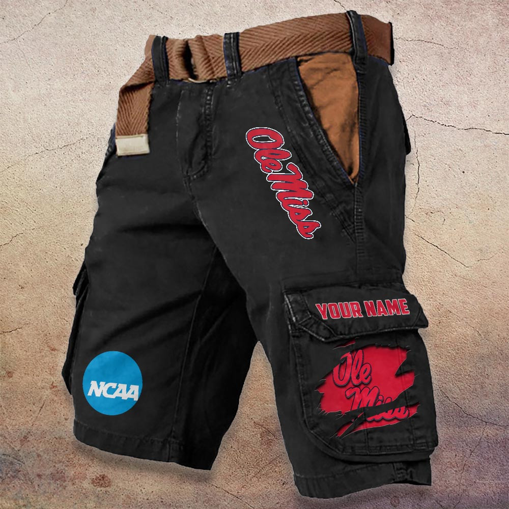 Sportswearmerch Ole Miss Rebels NCAA Denim Short For Fan