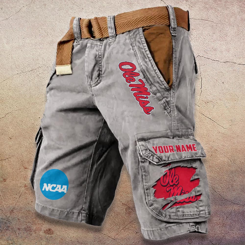 Sportswearmerch Ole Miss Rebels NCAA Denim Short For Fan