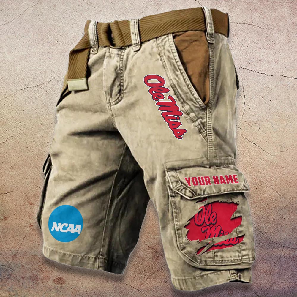 Sportswearmerch Ole Miss Rebels NCAA Denim Short For Fan