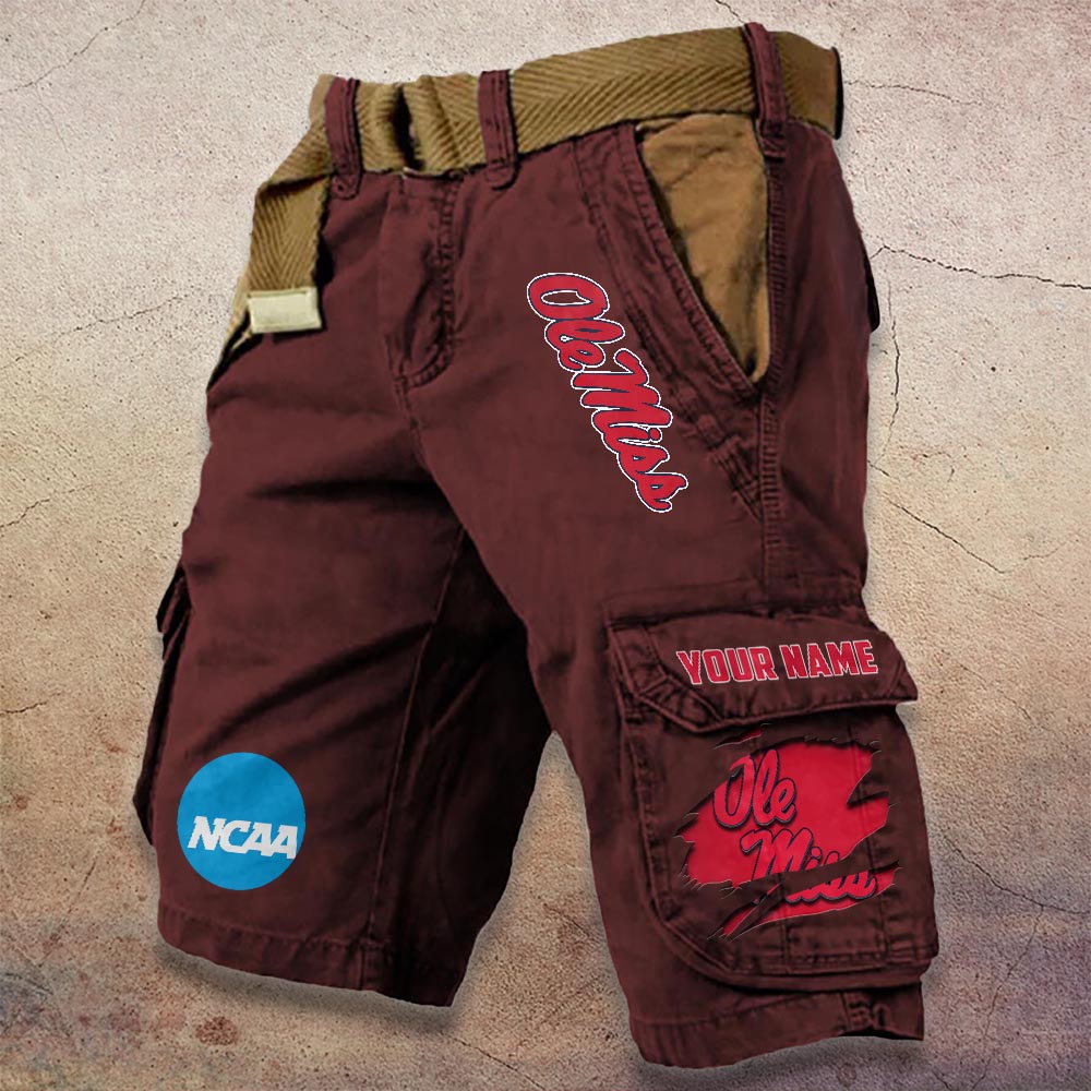 Sportswearmerch Ole Miss Rebels NCAA Denim Short For Fan