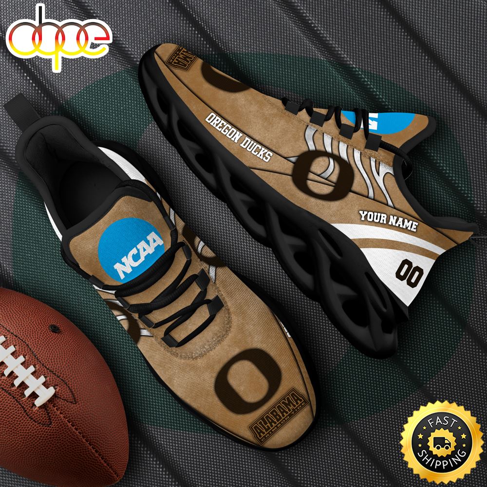 Sportswearmerch Oregon Ducks NCAA Black Max Soul Shoes Sneakers For Men And Women