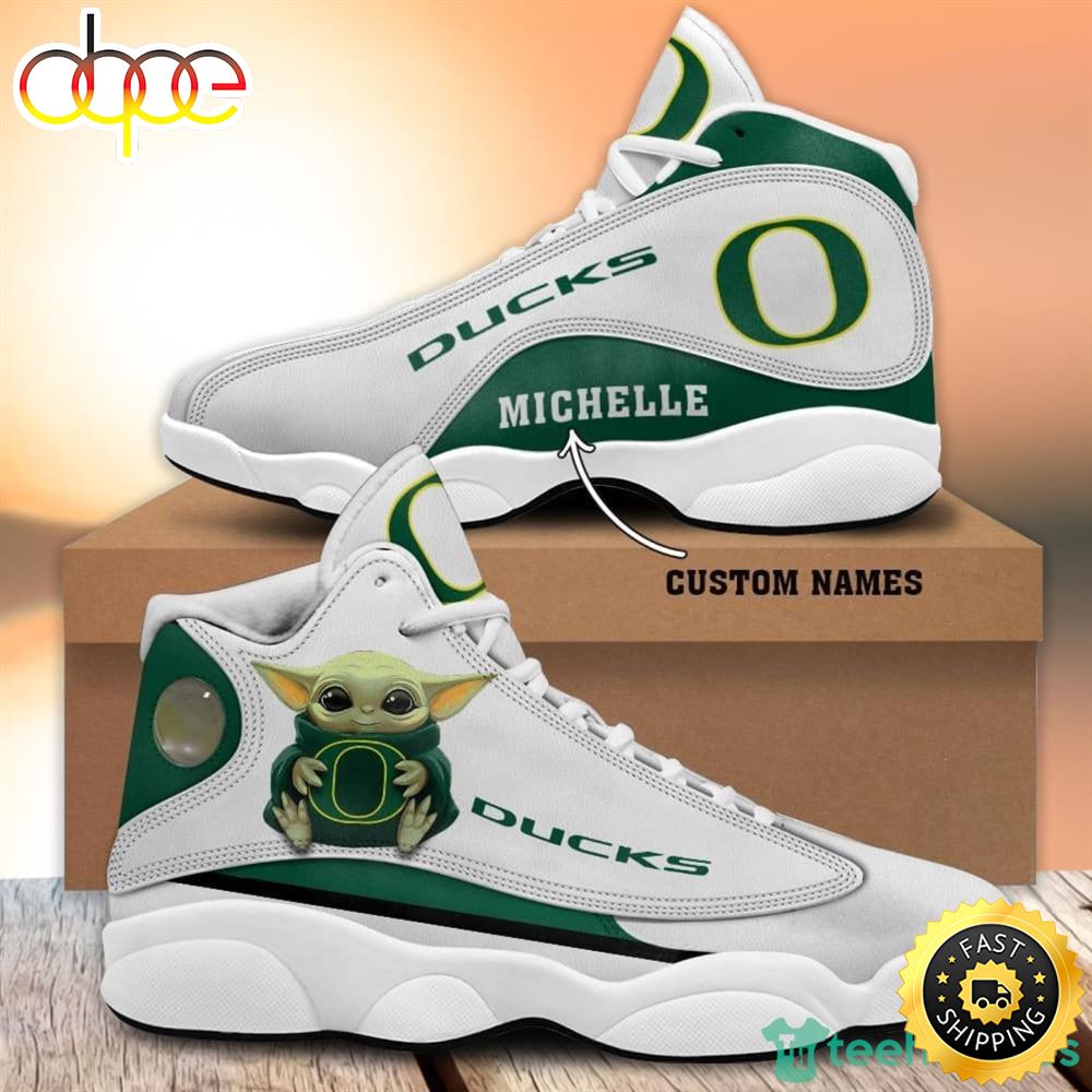 Sportswearmerch Oregon Ducks NCAA Fans AJ13 Sneakers Shoes For Men And Women