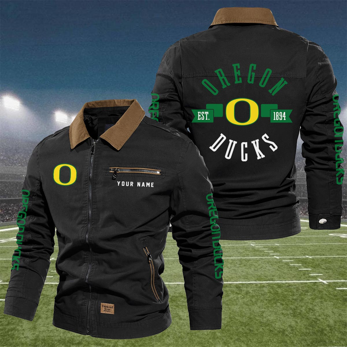 Sportswearmerch Oregon Ducks NCAA Lapel Jacket For Fan