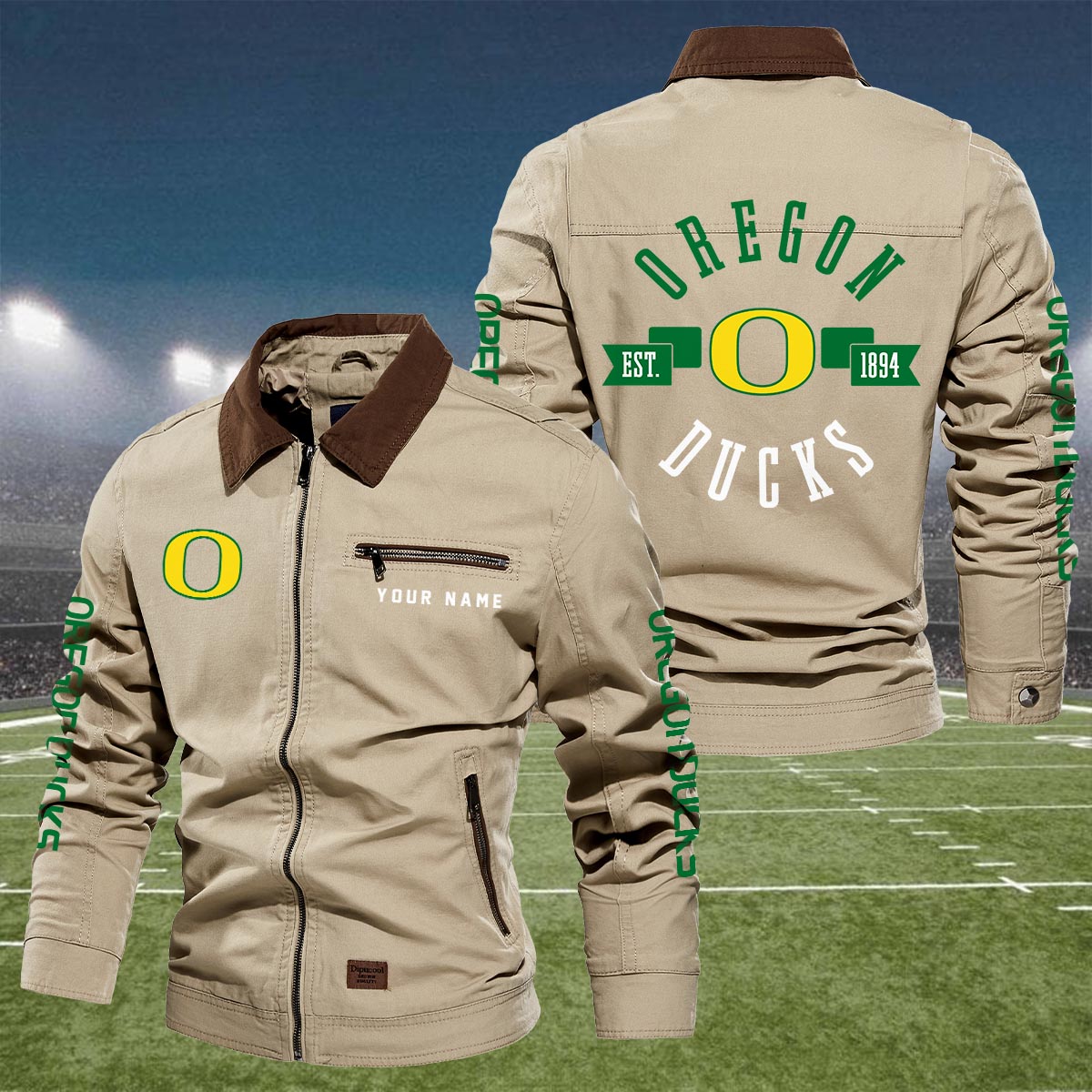 Sportswearmerch Oregon Ducks NCAA Lapel Jacket For Fan