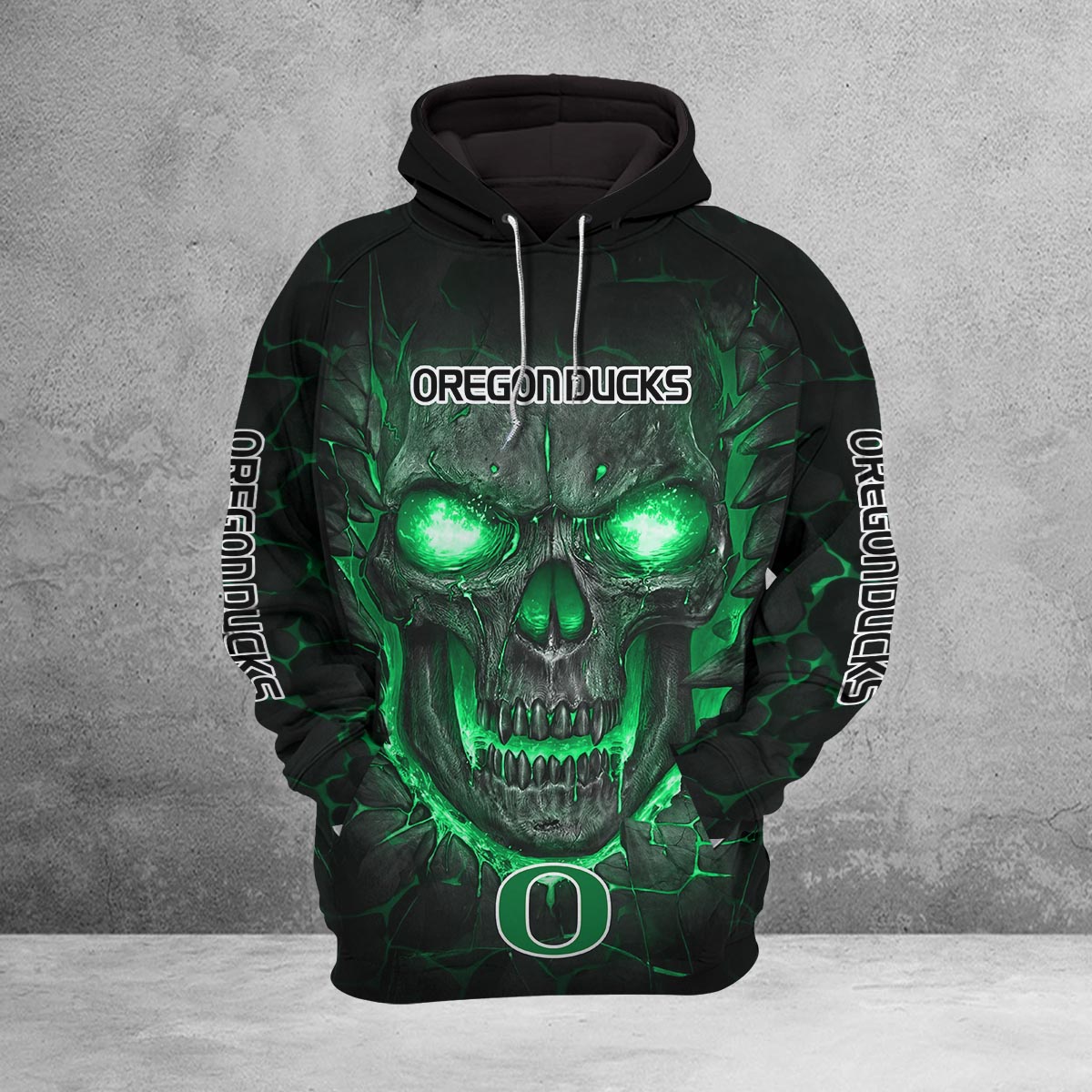Sportswearmerch Oregon Ducks NCAA Lava Skull Hoodie For Fan