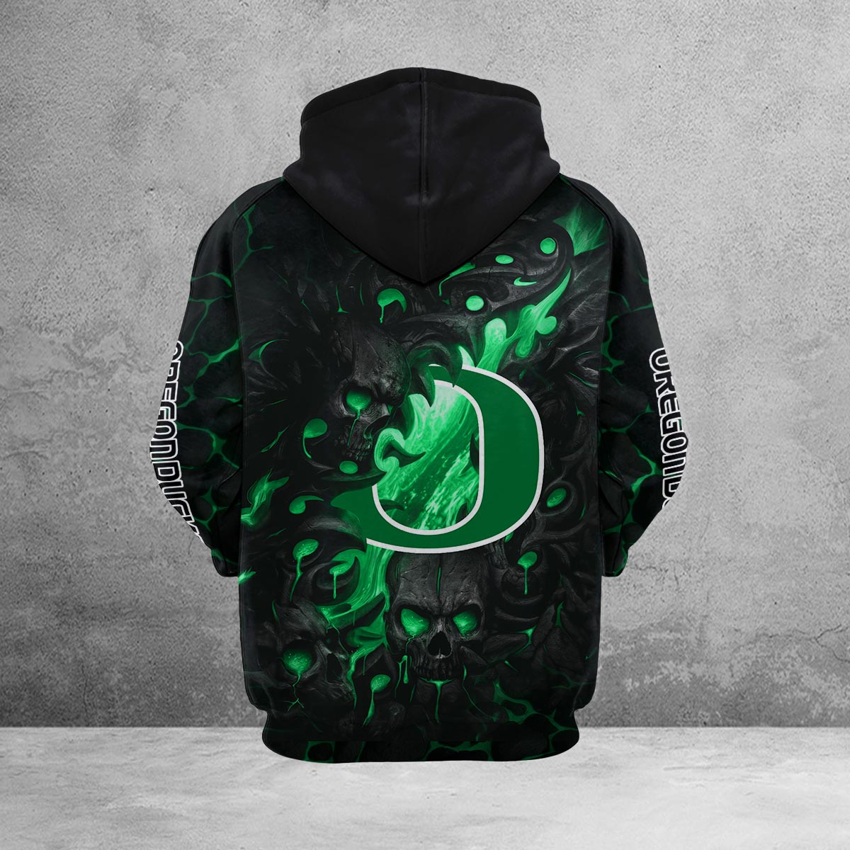 Sportswearmerch Oregon Ducks NCAA Lava Skull Hoodie For Fan