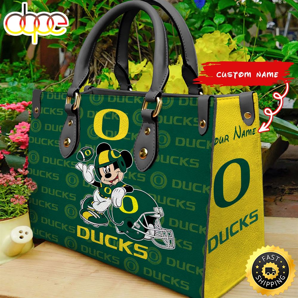 Sportswearmerch Oregon Ducks NCAA Mickey Leather Bag For Fan