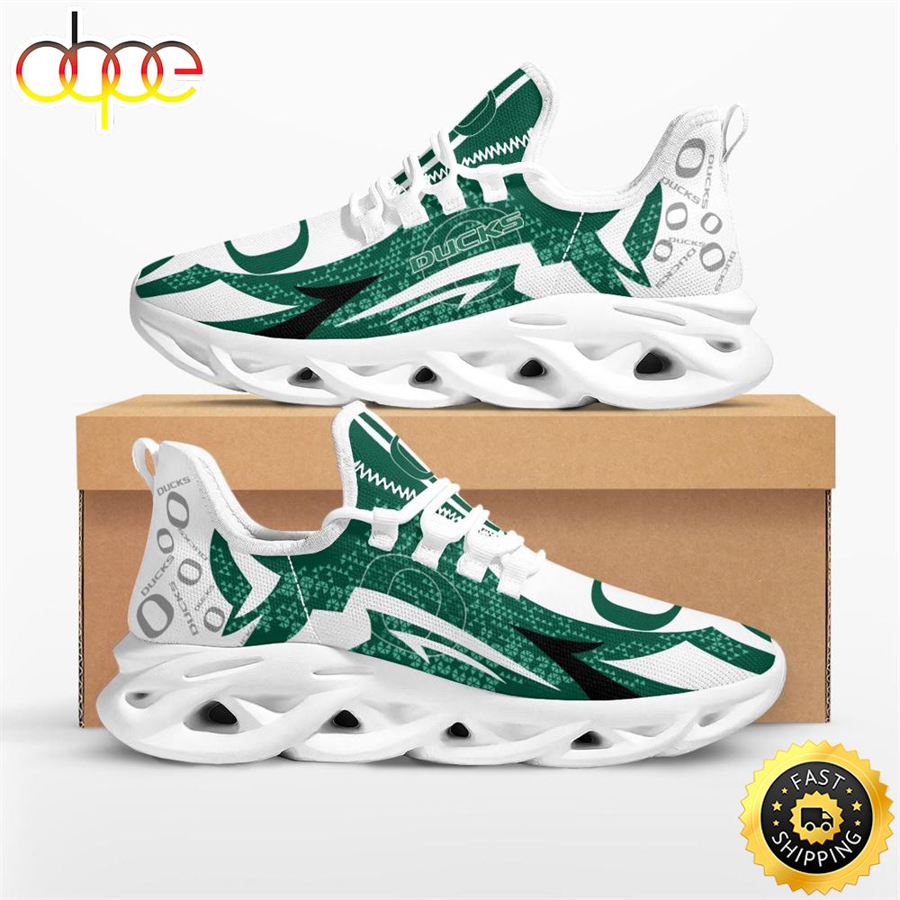 Sportswearmerch Oregon Ducks NCAA Symbol Geometric Pattern Max Soul Shoes Sneakers For Men And Women